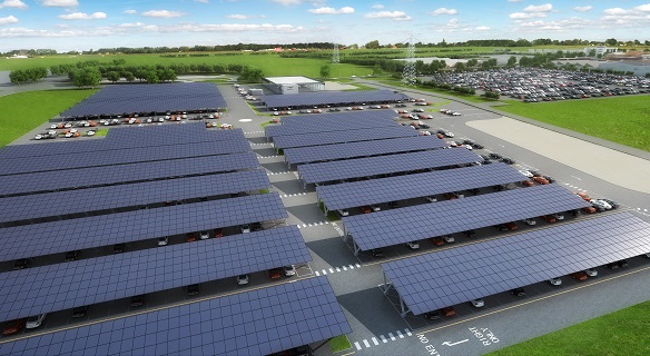 벤틀리모터스가 2.7MW 규모의 태양광 카포트를 설치한다. [사진=벤틀리모터스 홈페이지]