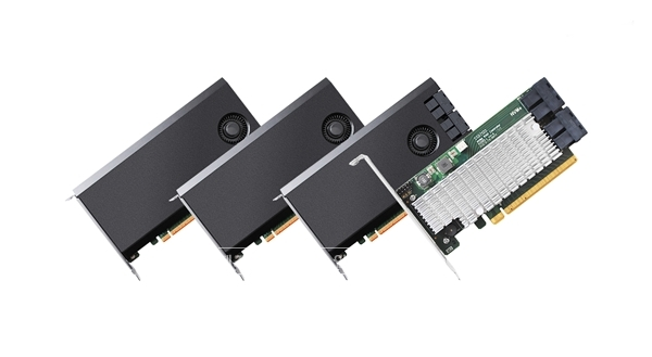 (사진 왼쪽부터) SSD7101A-1, SSD7102, SSD7110, SSD7120 [사진=앤디코]