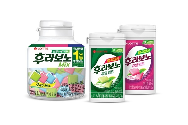 롯데제과가 후라보노껌 라인업 강화에 나섰다. [사진=롯데제과]