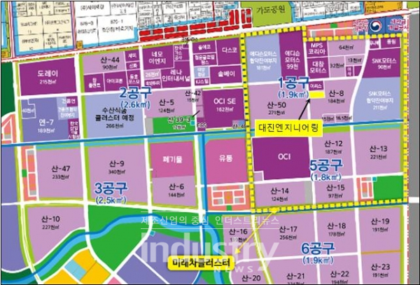 대진엔지니어링 공장 건설 위치도 [사진=새만금개발청]