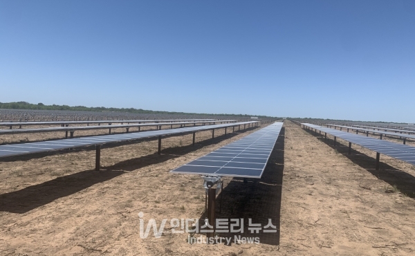 엘라라 태양광 모듈 설치 사진 [사진=중부발전]