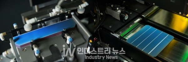 슁글드 모듈은 기존 모듈과 동일 면적, 동일 셀 효율을 사용했을 경우, 모듈 출력이 약 20% 이상 증가한다.