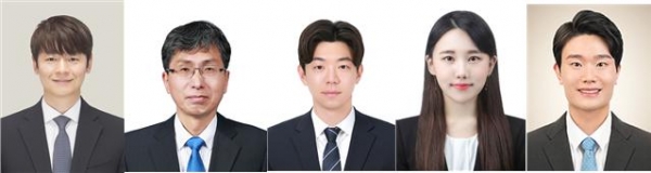 (왼쪽부터) 연구에 참여한 △유승호 고려대 교수 △성영은 서울대 교수 △김지환 서울대 석박사통합과정 △김미현 고려대 석박사통합과정 △김성준 박사후연구원. [사진=고려대학교]