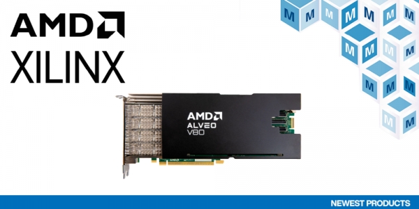 마우저 일렉트로닉스가 고성능 컴퓨팅(HPC) 애플리케이션을 위한 AMD의 알베오(Alveo) V80 가속기 카드를 공급한다. [이미지=마우저 일렉트로닉스]