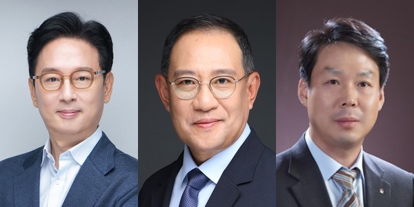 코오롱그룹은 2025년도 정기 사장단, 임원 인사를 12일 단행했다. (왼쪽부터) 강이구 코오롱모빌리티그룹 자동차사업부문 신임 대표이사, 허성 코오롱인더스트리 제조부문 신임 대표이사, 김영범 코오롱ENP 신임 대표이사./사진=코오롱그룹