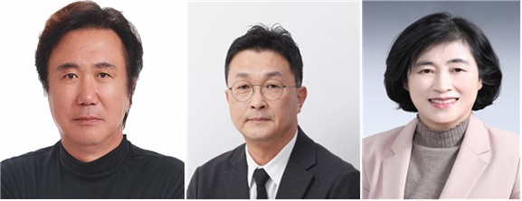 (왼쪽부터) 임남철 지트에듀케이션 대표, 박종면 지승씨앤아이 대표, 전서현 전남도의회 의원. /사진=카이스트 KCAMP어워드위원회
