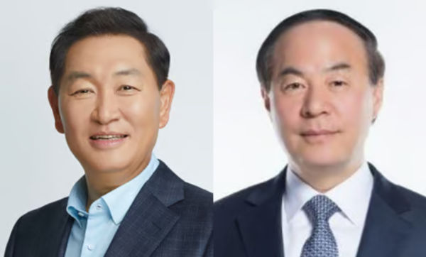 한종희 삼성전자 대표이사 부회장(왼쪽)과 전영현 DS부문 부회장/ 사진 = 삼성전자