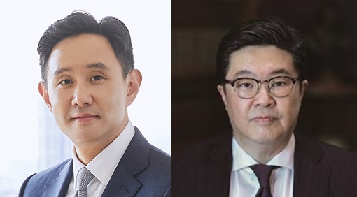 최윤범 고려아연 회장(왼쪽)과 김병주 MBK 파트너스 회장/ 사진 = 고려아연