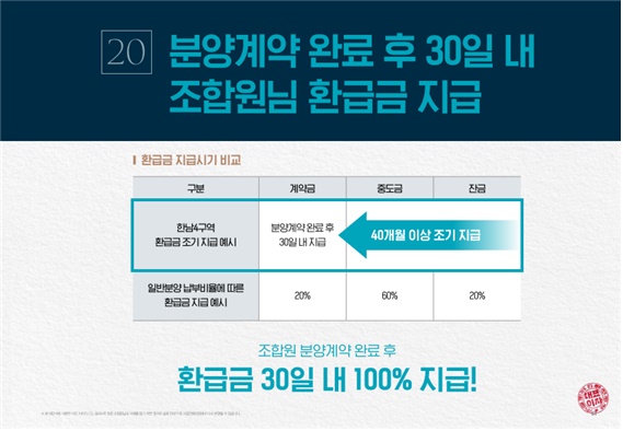 @ 환급금 지금을 명시한 삼성물산 홍보자료. /자료=삼성물산, 조합