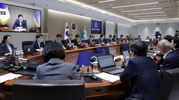 이재명 대통령이 22일 서울 용산 대통령실 청사에서 열린 국무회의를 주재하고 있다. /사진=대통령실통신사진기자단