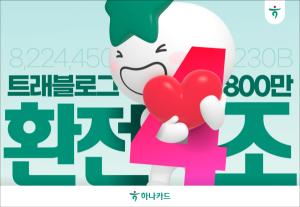 하나카드, “트래블로그” 환전액 4조 돌파