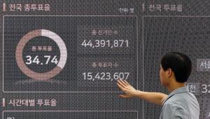 21대 대선 최종 사전투표율 34.74%...역대 두번째로 높아